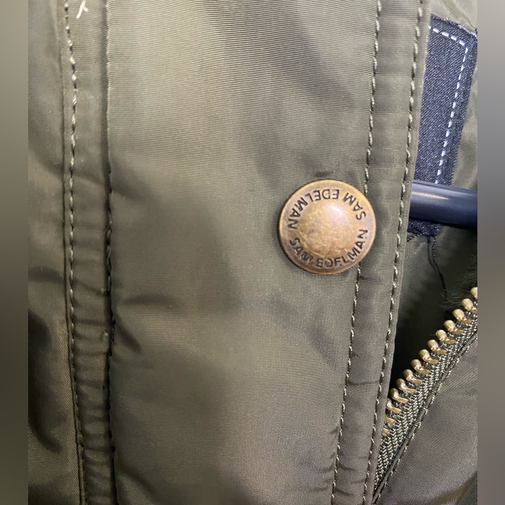 Sam Edelman Faux Fur Lined Water Repellent Hooded Raincoat - Picture 2 of 10